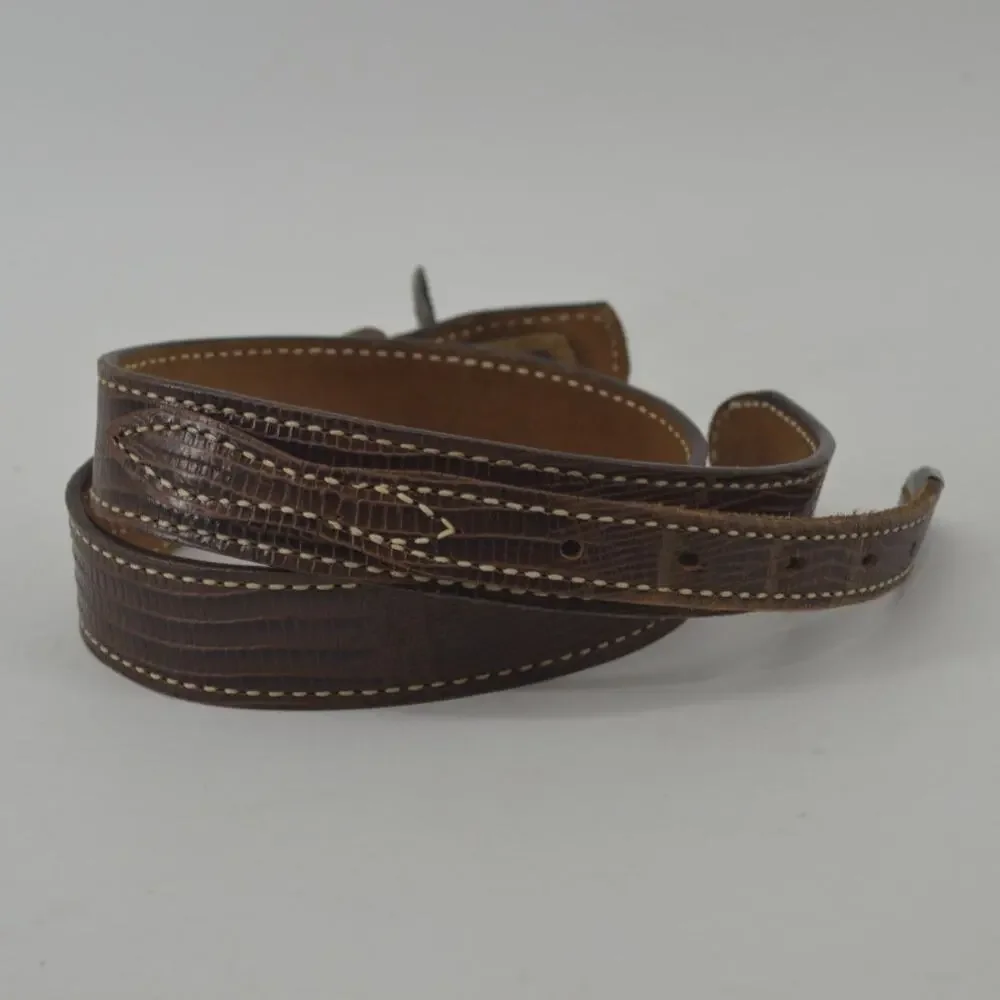 TexTan Women's Western Cowgirl Brown Leather Belt Boho Sz 28 - Picture 8 of 14